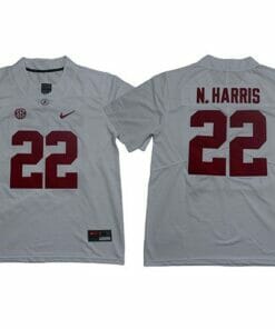 Alabama Crimson Tide #22 Najee Harris College Football Jersey White