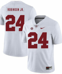 Alabama Crimson Tide #24 Brian Robinson Jr. Football Jersey White