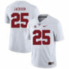 Alabama Crimson Tide #25 Kareem Jackson College Football Jersey White 6 Alabama Crimson Tide #25 Kareem Jackson College Football Jersey White