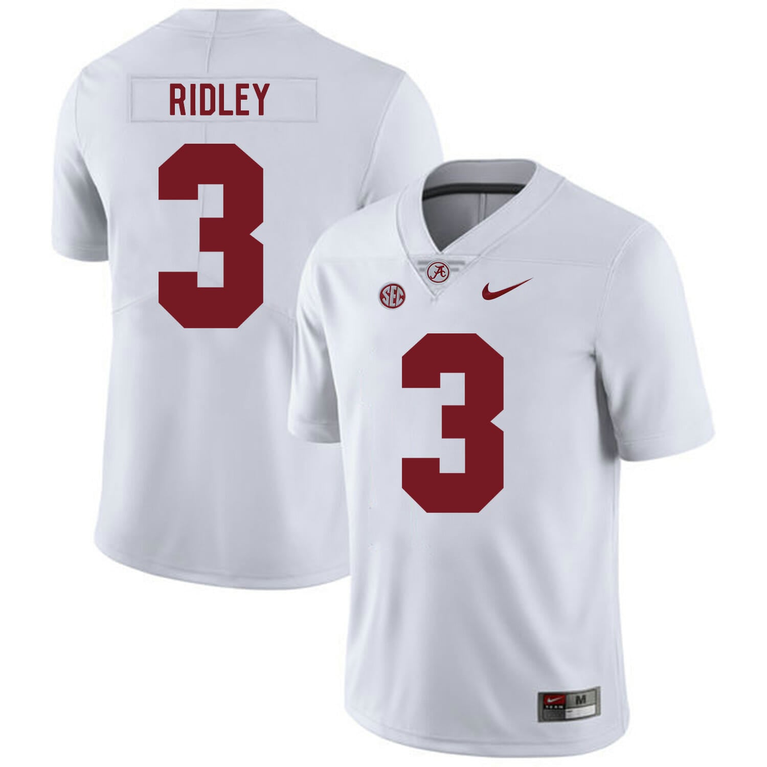 Alabama Crimson Tide #3 Calvin Ridley College Football Jersey White 1 Alabama Crimson Tide #3 Calvin Ridley College Football Jersey White