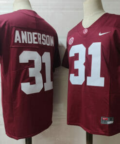 Alabama Crimson Tide #31 Anderson NCAA Football Jersey Red