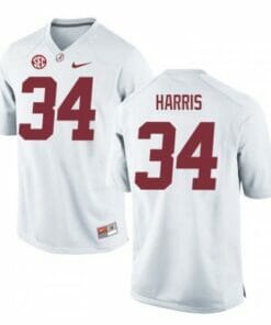 Alabama Crimson Tide #34 Damien Harris NCAA Football Jersey White