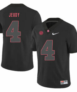 Alabama Crimson Tide #4 Jerry Jeudy College Football Jersey Black