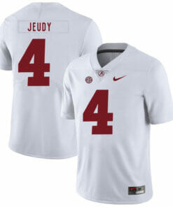 Alabama Crimson Tide #4 Jerry Jeudy College Football Jersey White