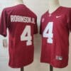 Alabama Crimson Tide #4 Robinson JR. NCAA Football Jersey Red