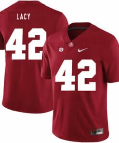 Alabama Crimson Tide #42 Eddie Lacy College Football Jersey Red