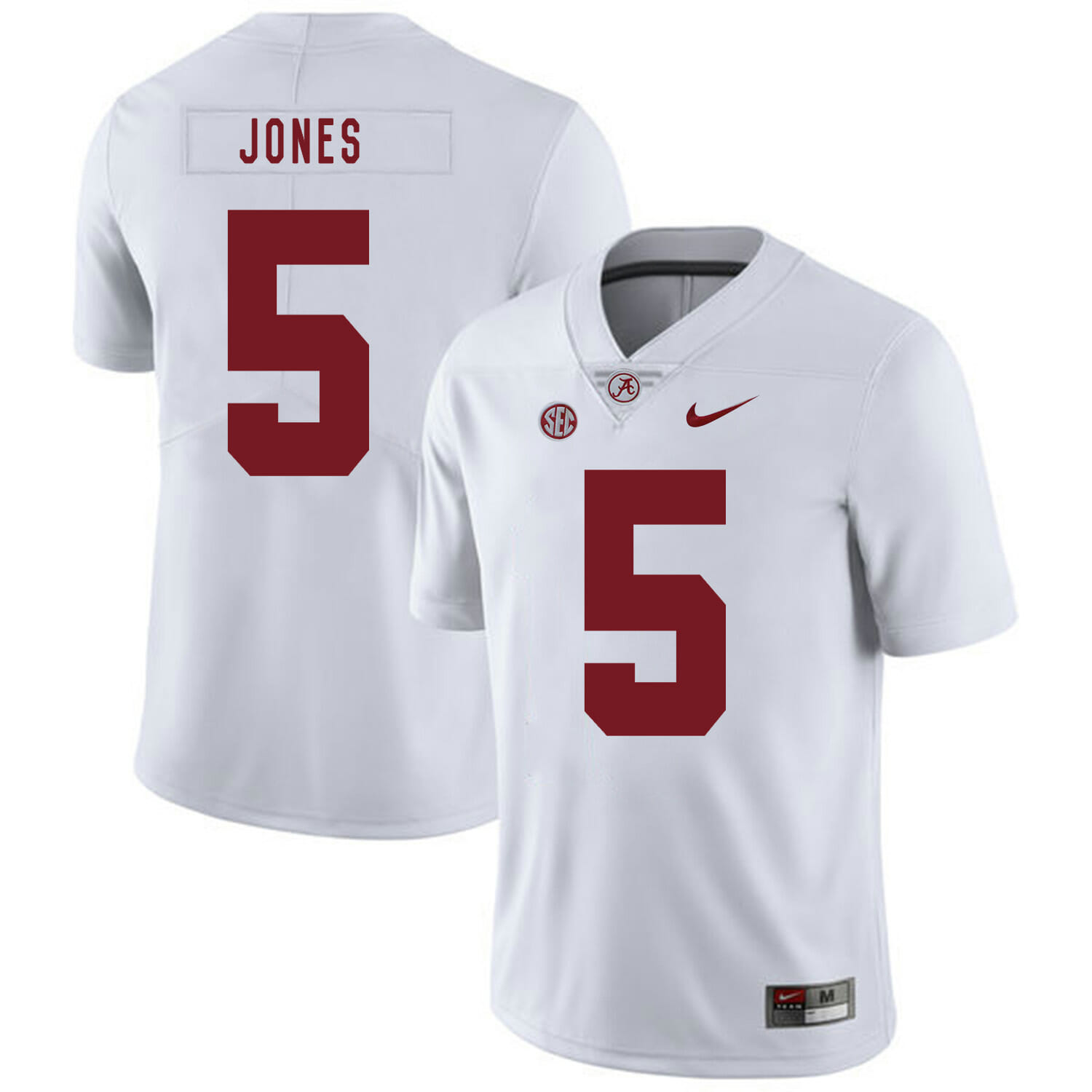 Alabama Crimson Tide #5 Cyrus Jones College Football Jersey White 1 Alabama Crimson Tide #5 Cyrus Jones College Football Jersey White