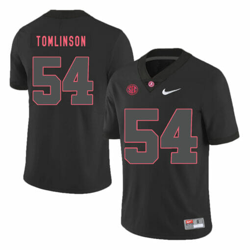 Alabama Crimson Tide #54 Dalvin Tomlinson College Football Jersey Black