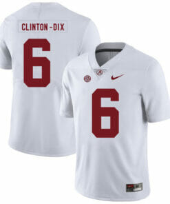 Alabama Crimson Tide #6 Clinton Dix College Football Jersey White