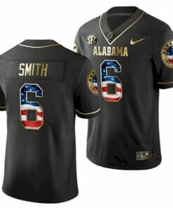 Alabama Crimson Tide #6 DeVonta Smith College Football Jersey Black