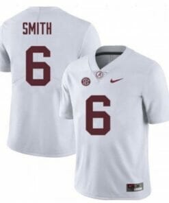 Alabama Crimson Tide #6 DeVonta Smith College Football Jersey White