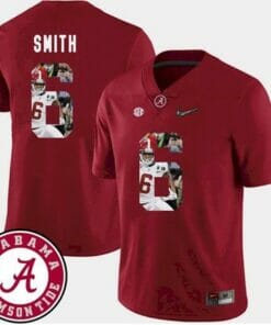 Alabama Crimson Tide #6 DeVonta Smith College Football Red Jersey