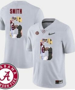 Alabama Crimson Tide #6 DeVonta Smith College Football White Jersey