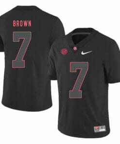 Alabama Crimson Tide #7 Tony Brown College Football Jersey Black