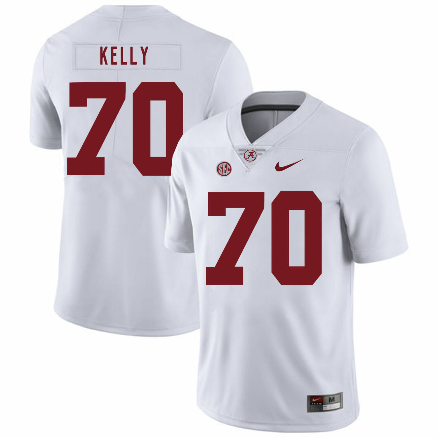 Alabama Crimson Tide #70 Ryan Kelly College Football Jersey White 1 Alabama Crimson Tide #70 Ryan Kelly College Football Jersey White