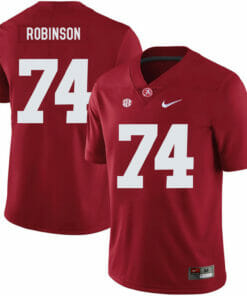 Alabama Crimson Tide #74 Cam Robinson College Football Jersey Red
