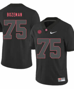 Alabama Crimson Tide #75 Bradley Bozeman College Football Jersey Black