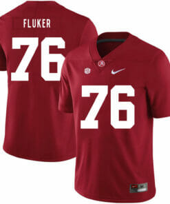 Alabama Crimson Tide #76 D.J. Fluker College Football Jersey Red