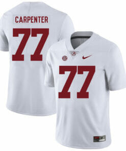 Alabama Crimson Tide #77 James Carpenter College Football Jersey White