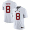 Alabama Crimson Tide #8 Robert Foster College Football Jersey White