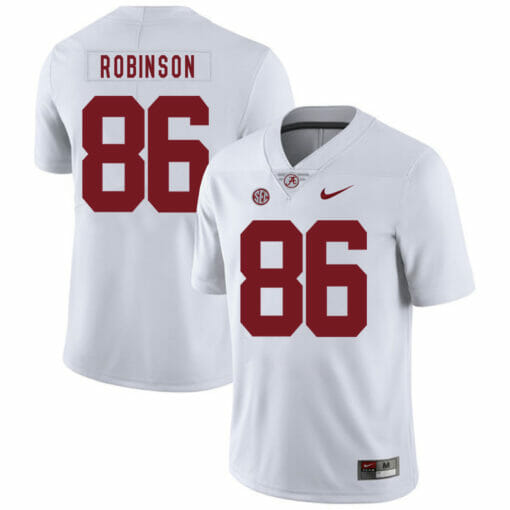 Alabama Crimson Tide #86 A Shawn Robinson College Football Jersey White