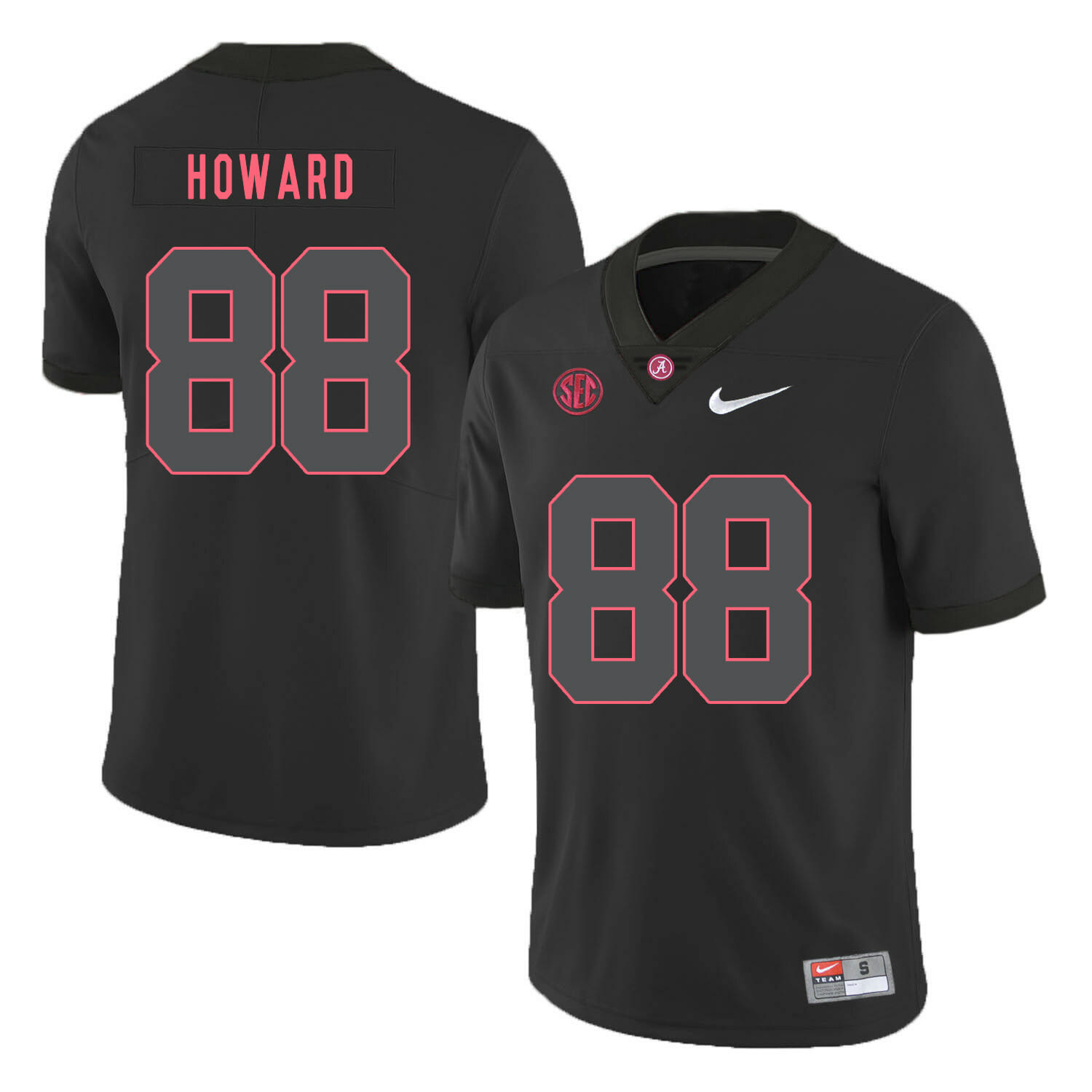 Alabama Crimson Tide #88 O.J Howard College Football Jersey Black 1 Alabama Crimson Tide #88 O.J Howard College Football Jersey Black