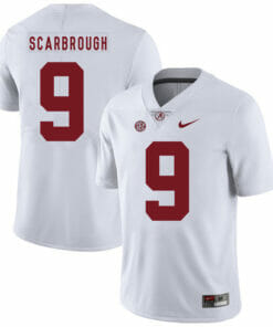 Alabama Crimson Tide #9 Bo Scarbrough College Football Jersey White