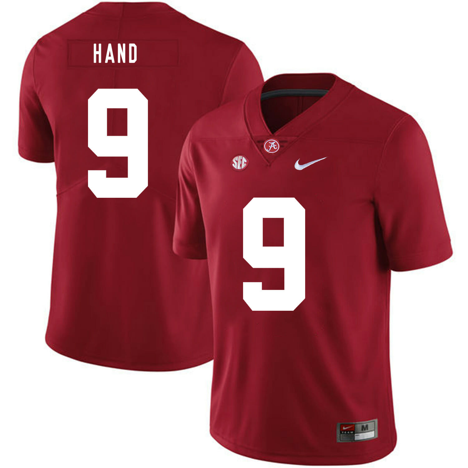 Alabama Crimson Tide #9 Da Shawn Hand College Football Jersey Red 1 Alabama Crimson Tide #9 Da Shawn Hand College Football Jersey Red