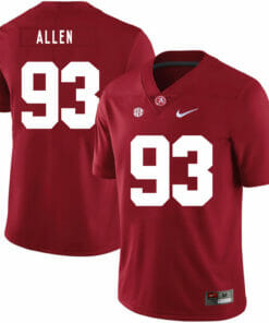 Alabama Crimson Tide #93 Jonathan Allen College Football Jersey Red