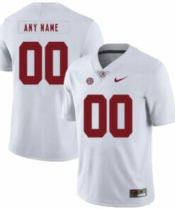 Alabama Football Jersey Custom Name Number NCAA College White