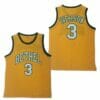 Allen Iverson #3 Bethel High School Yellow Basketball Jersey 5 Allen Iverson 3 Bethel High School Yellow Basketball Jersey