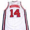 Alonzo Mourning #14 Team USA Basketball Jersey White 7 Alonzo Mourning #14 Team USA Basketball Jersey White