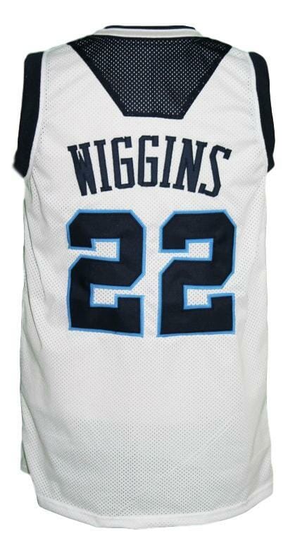 Andrew Wiggins #22 Custom College Basketball Jersey New Sewn White 1 Andrew Wiggins #22 Custom College Basketball Jersey New Sewn White