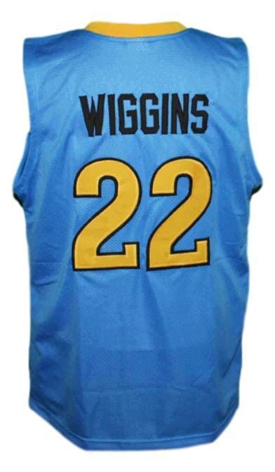 Andrew Wiggins #22 Huntington Prep Basketball Jersey Sewn Blue 1 Andrew Wiggins #22 Huntington Prep Basketball Jersey Sewn Blue