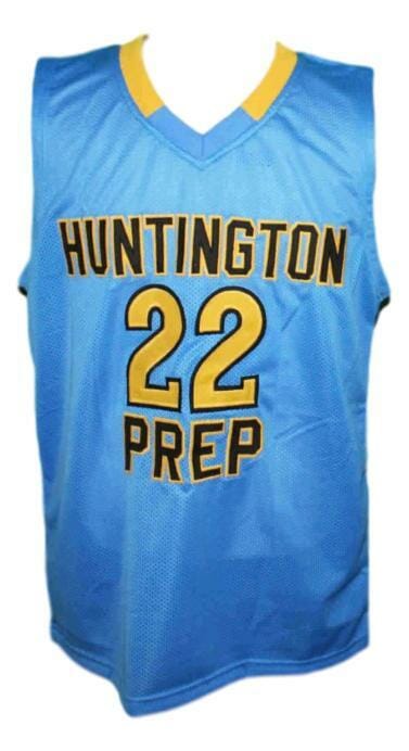 Andrew Wiggins #22 Huntington Prep Basketball Jersey Sewn Blue 2 Andrew Wiggins #22 Huntington Prep Basketball Jersey Sewn Blue