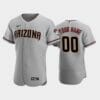 Arizona Diamondbacks Custom Name Number Road Baseball Jersey Gray