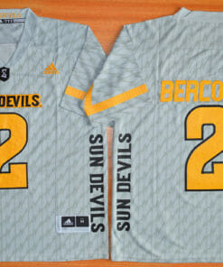 Arizona State Sun Devils #2 Mike Bercovici Football Jersey Grey