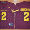 Arizona State Sun Devils #2 Mike Bercovici Football Jersey Maroon