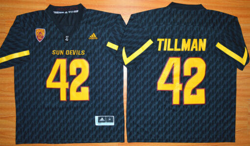 Arizona State Sun Devils #42 Pat Tillman NCAA Football Jersey Black
