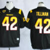 Arizona State Sun Devils #42 Pat Tillman NCAA Football Jersey Black With Patch