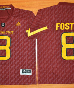 Arizona State Sun Devils #8 D.J. Foster NCAA Football Jersey Maroon