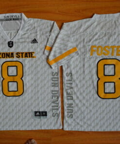 Arizona State Sun Devils #8 D.J. Foster NCAA Football Jersey White