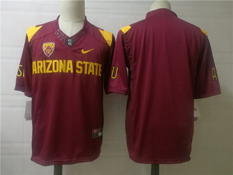 Arizona State Sun Devils ASU College Football Jersey Red 1 Arizona State Sun Devils ASU College Football Jersey Red