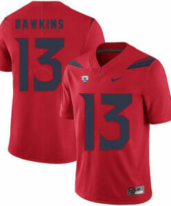 Arizona Wildcats #13 Brandon Dawkins NCAA College Football Jersey Red