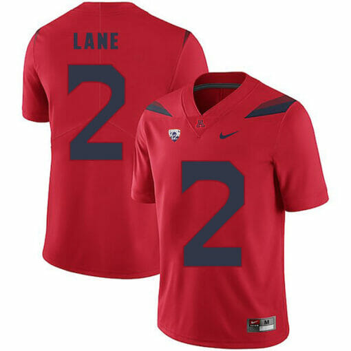 Arizona Wildcats #2 K'Hari Lane NCAA College Football Jersey Red