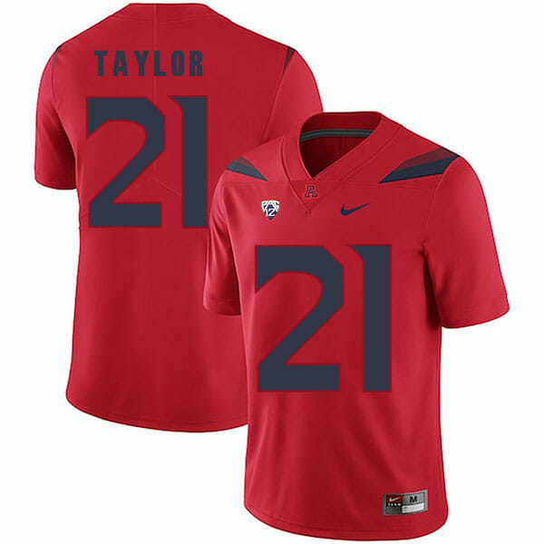 Arizona Wildcats #21 JJ Taylor NCAA College Football Jersey Red 1 Arizona Wildcats #21 JJ Taylor NCAA College Football Jersey Red