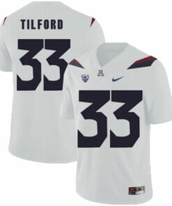 Arizona Wildcats #33 Nathan Tilford NCAA College Football Jersey White