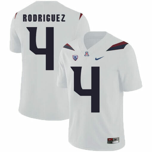 Arizona Wildcats #4 Rhett Rodriguez NCAA College Football Jersey White