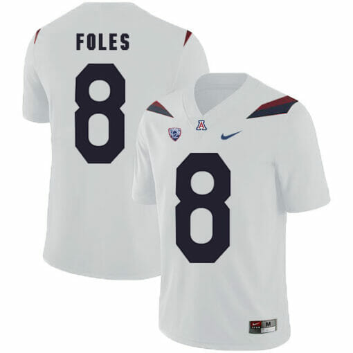 Arizona Wildcats #8 Nick Foles NCAA College Football Jersey White