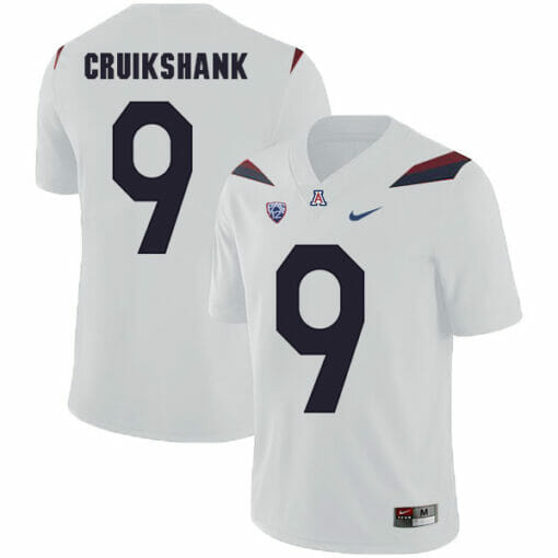 Arizona Wildcats #9 Dane Cruikshank NCAA College Football Jersey White